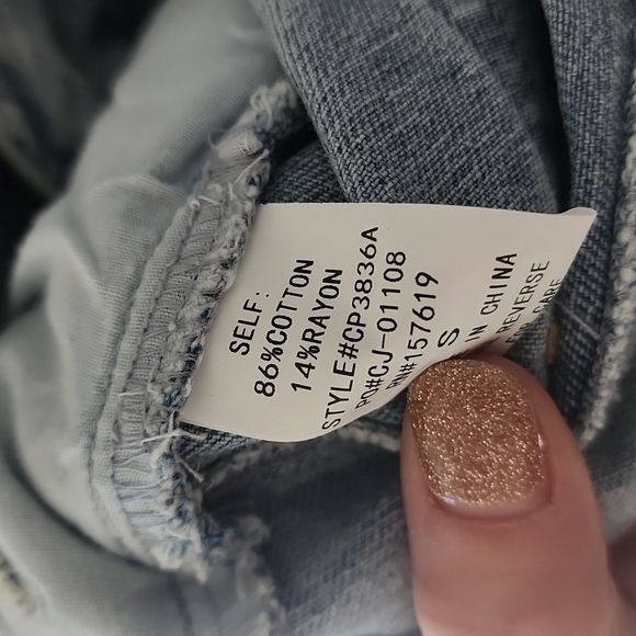 Nwt. Cloud ten light wash high waisted jean shorts - Picture 5 of 5